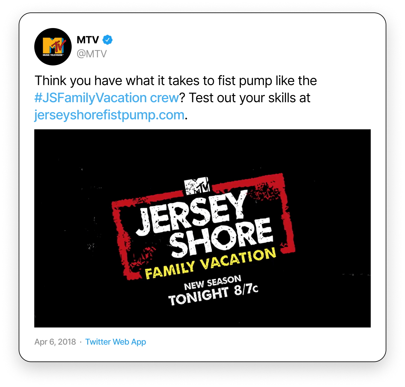 MTV Apr 2018